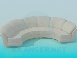 Halbrunde sofa