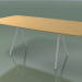 3d model Soap-shaped table 5420 (H 74 - 100x200 cm, legs 150 °, veneered L22 natural oak, V12) - preview