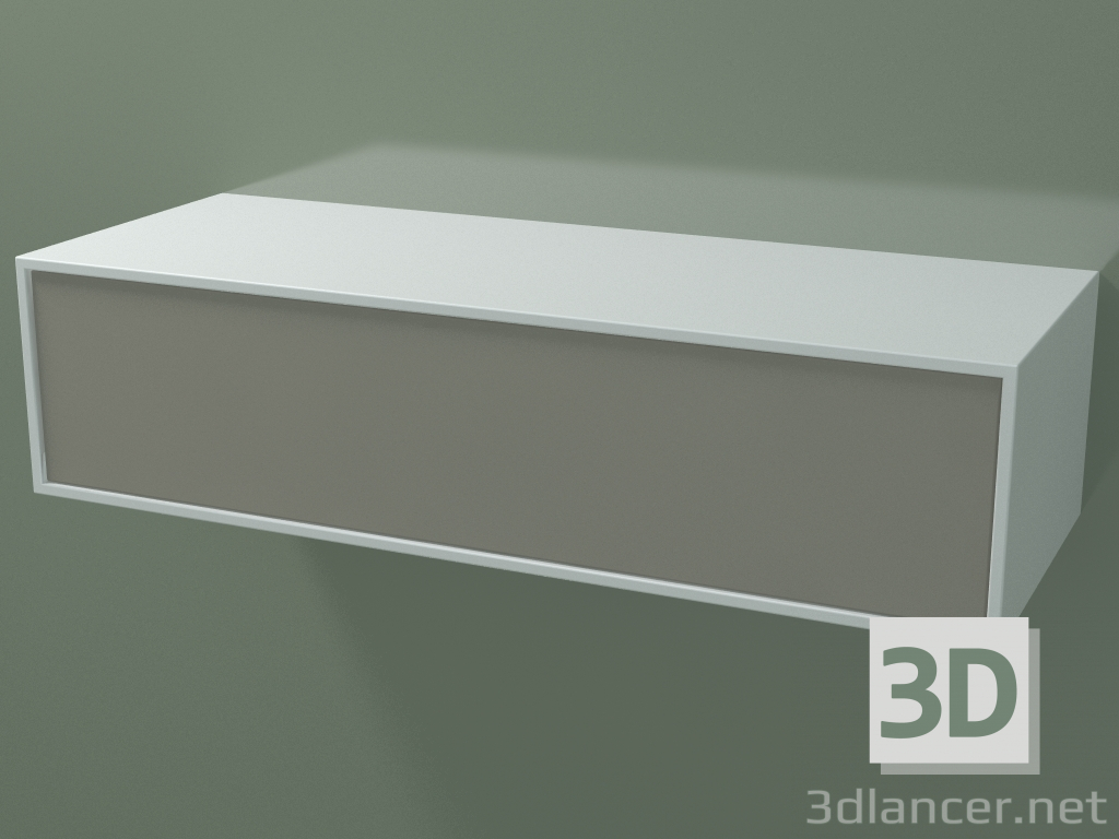 3d model Caja (8AUDAA01, Glacier White C01, HPL P04, L 96, P 36, H 24 cm) - vista previa