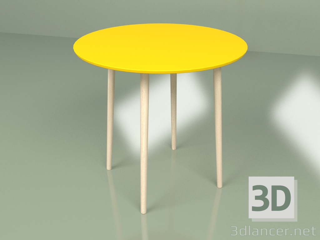 3D Modell Mitteltisch Sputnik 80 cm (gelb-senf) - Vorschau