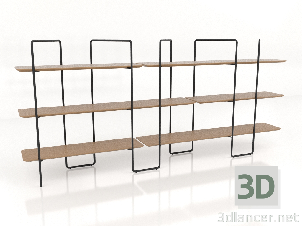 3D Modell Modulares Rack (Zusammensetzung 14 (05+02+U)) - Vorschau