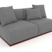 3d model Sofa module section 4 (Wine red) - preview