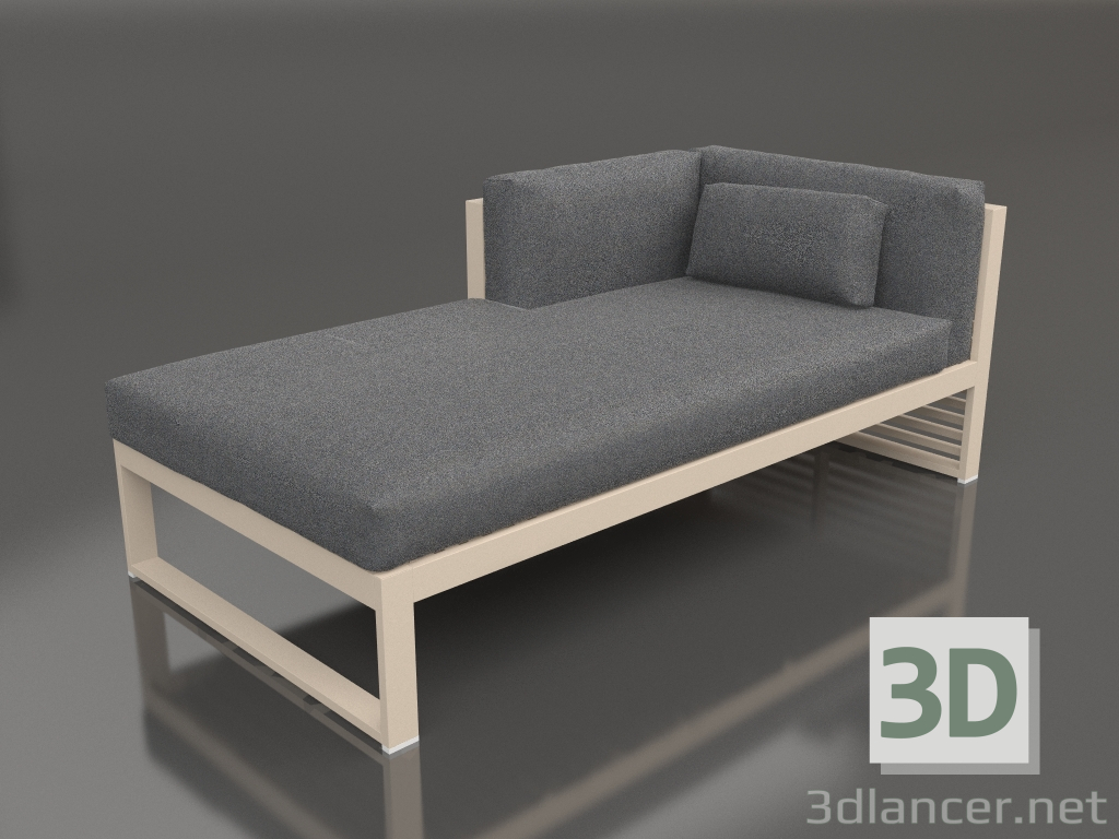 3d model Sofá modular sección 2 izquierda (Arena) - vista previa