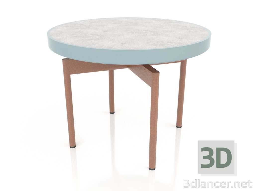 3D modeli Yuvarlak sehpa Ø60 (Mavi gri, DEKTON Kreta) - önizleme