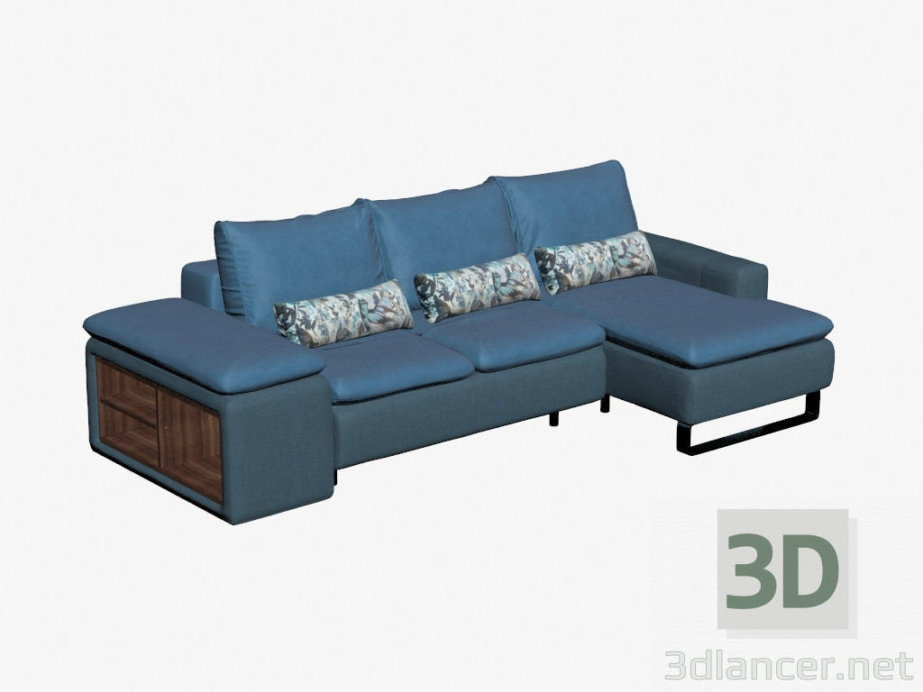 3d model Sofá de esquina Rendezvous - vista previa