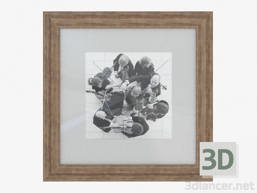 3d model Wall-mounted frame Ellvik 58х58 (20254859) - preview