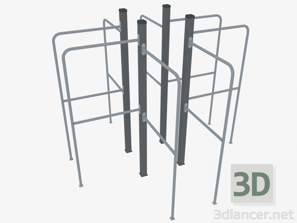 modèle 3D Complexe sportif (WL0019) - preview