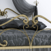 3d Art Nouveau Style Bed model buy - render