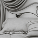 3d Art Nouveau Style Bed model buy - render