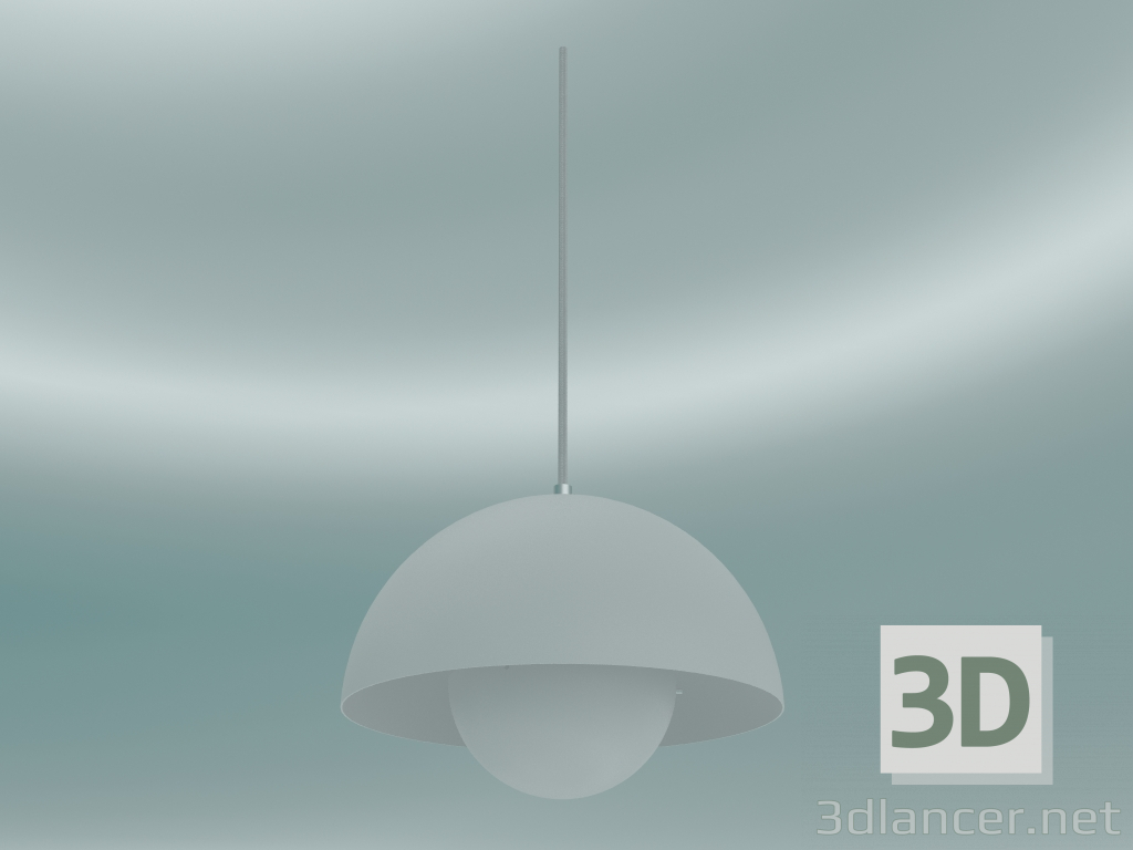 modello 3D Lampada a sospensione Vaso di fiori (VP1, Ø23cm, H 16cm, bianco opaco) - anteprima