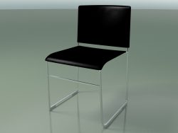 Silla apilable 6600 (polipropileno negro, CRO)