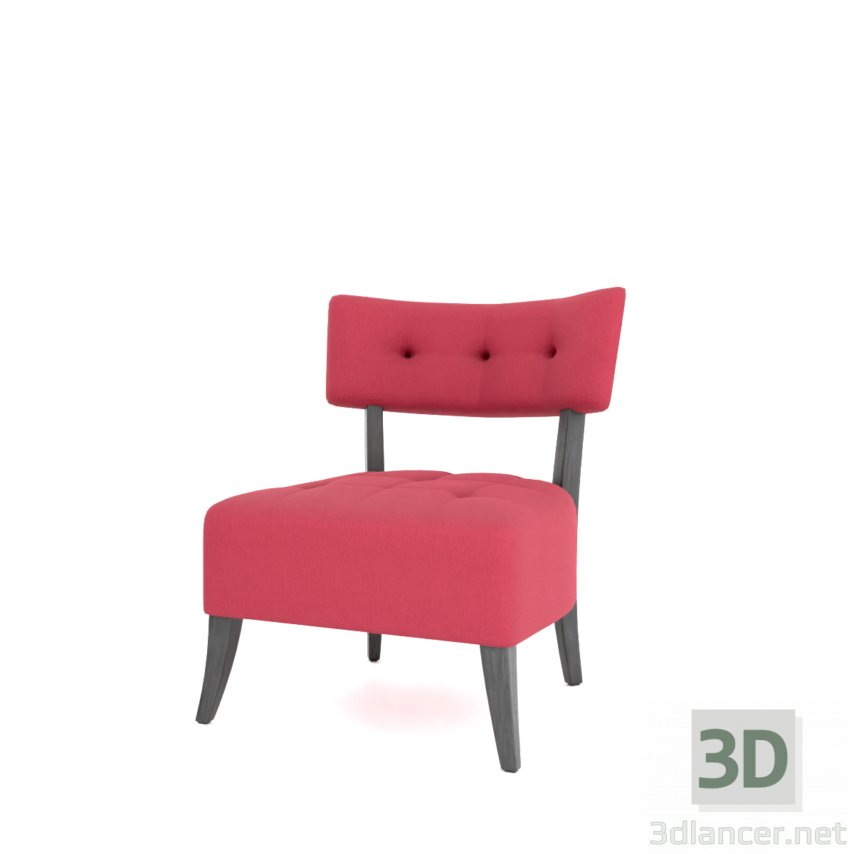 3d Herman Red Chair model buy - render