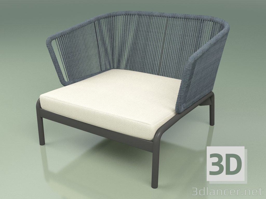 3D Modell Sofa 001 (Kordel 7mm Blaugrün) - Vorschau