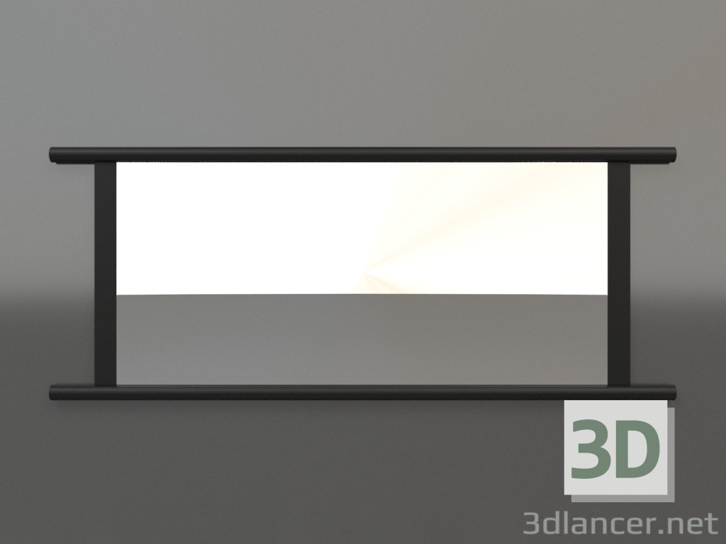 modèle 3D Miroir ZL 26 (1400x570, bois noir) - preview