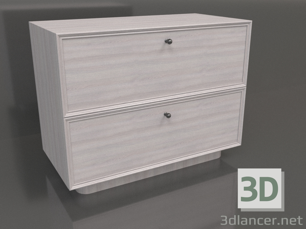 modello 3D Mobiletto TM 15 (800x400x621, legno chiaro) - anteprima