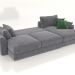 3D Modell Schlafsofa SHERLOCK (zusammengeklappt, Polsteroption 5) - Vorschau