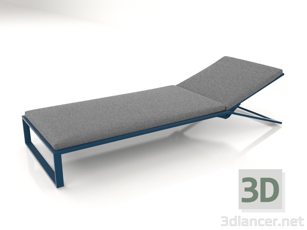 3d model Chaise longue (Grey blue) - preview