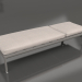 Modelo 3d Chaise longue com rodas (cinza quartzo) - preview