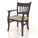 3d model Chair (armchair) Liverpool (Rosewood) - preview