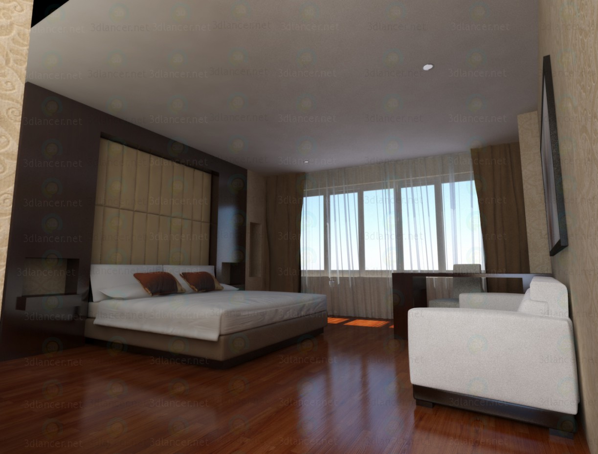 3d model Cuarto - vista previa