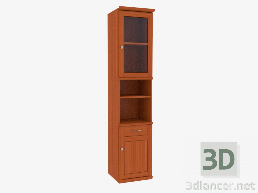 3d model La estantería es estrecha (9731-11) - vista previa