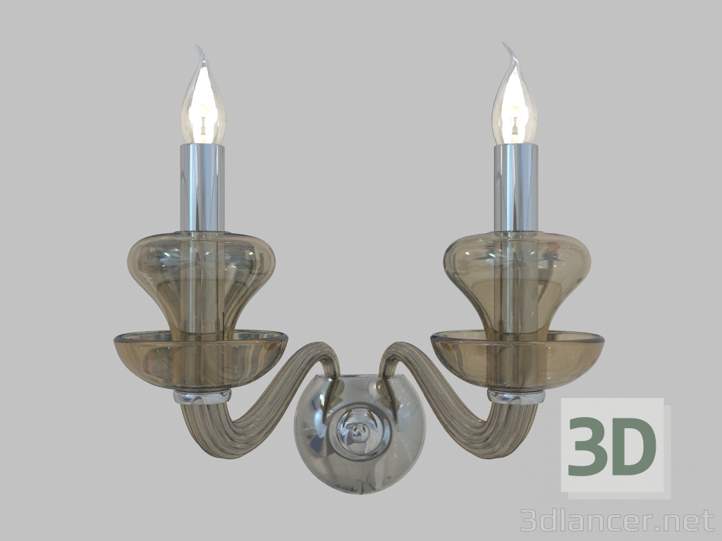 3D Modell Wandlampe (1902A Cognac) - Vorschau