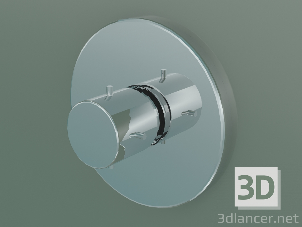 modello 3D Termostato da incasso (10710000) - anteprima