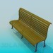 3d model Bench in the park - preview