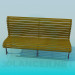 3d model Bench in the park - preview