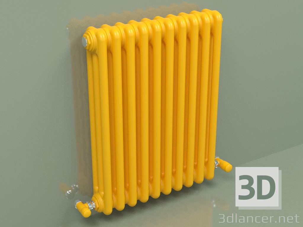 3d model Radiator TESI 3 (H 600 10EL, Melon yellow - RAL 1028) - preview