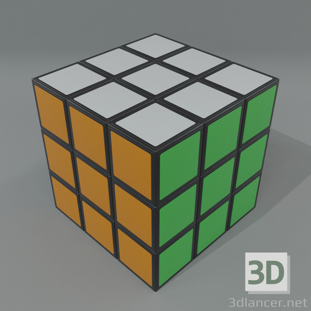 3d model Cubo de Rubik - vista previa