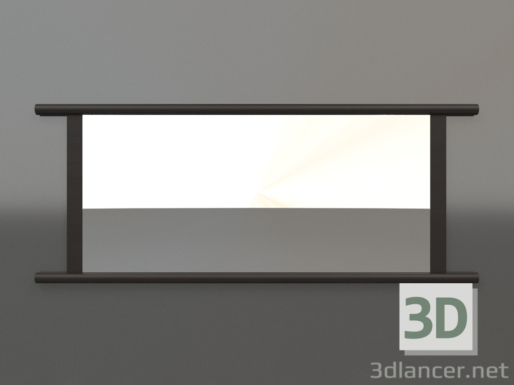 3D Modell Spiegel ZL 26 (1400x570, Holzbraun dunkel) - Vorschau