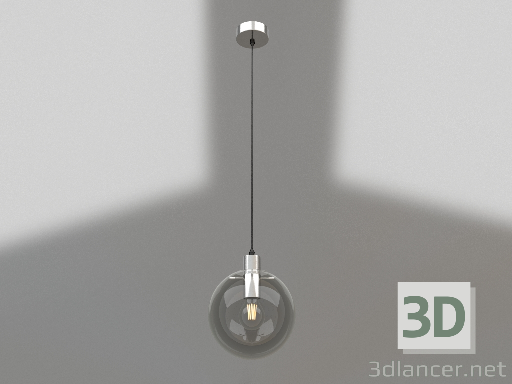 3D Modell Pendelleuchte Mercury transparent (mit Chrombeschlägen) (07563-20.21) - Vorschau