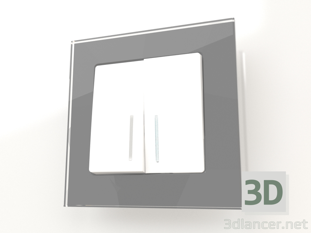 3d model Marco para 1 poste Favorit (gris, cristal) - vista previa