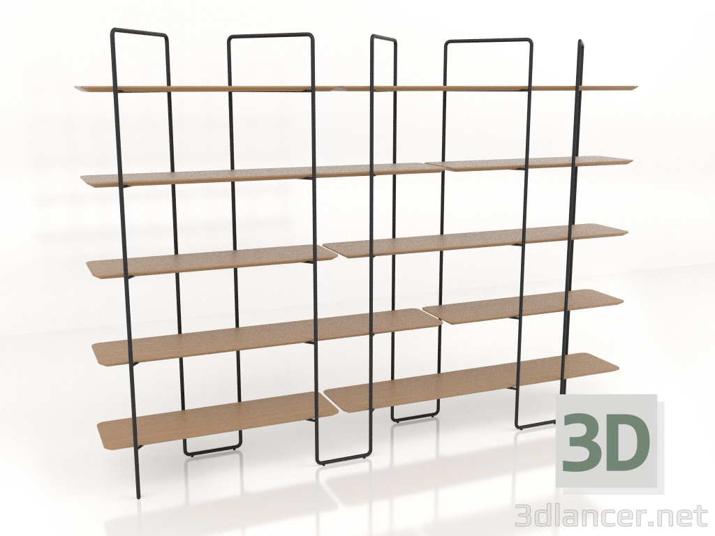 3d model Rack modular (composición 16 (10+11+U)) - vista previa