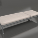 modello 3D Chaise longue con ruote (Antracite) - anteprima