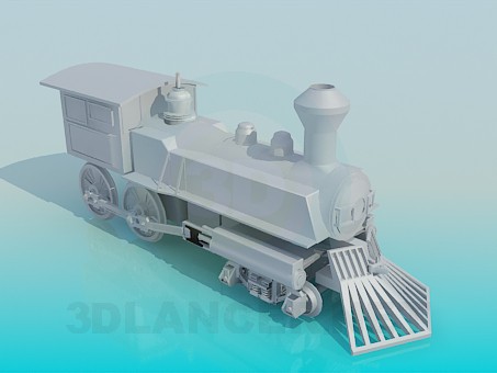 modèle 3D Locomotive - preview