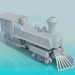 Modelo 3d Locomotiva - preview