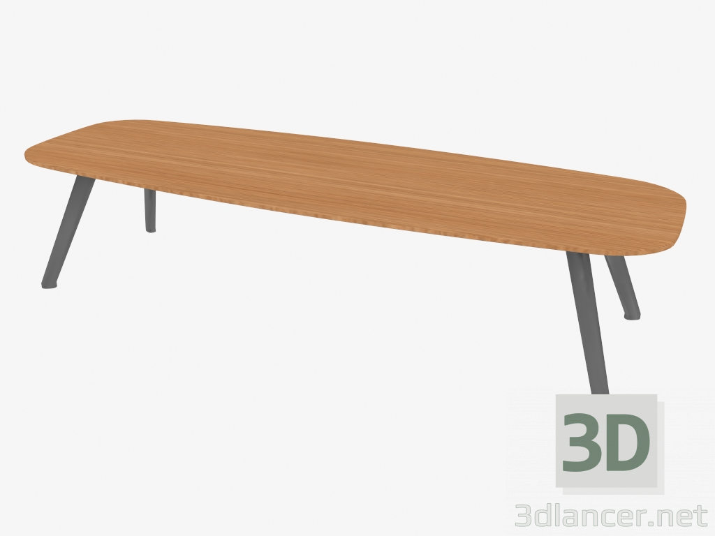 Modelo 3d Mesa de centro (carvalho 120x40x30) - preview