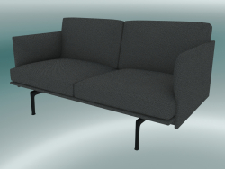 Studio Sofa Outline (Hallingdal 166, Nero)