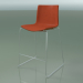 3d model Bar chair 0477 (on a sled, with upholstery in the front, teak effect) - preview