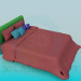 3d model Double bed - preview