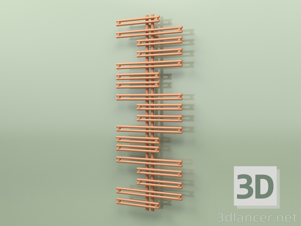 3d model Heated towel rail - Kea (1500 x 600, RAL - 8023) - preview