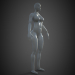 3d model Young Female - preview