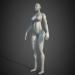 3d model Young Female - preview