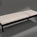 modello 3D Chaise longue con ruote (Nero) - anteprima