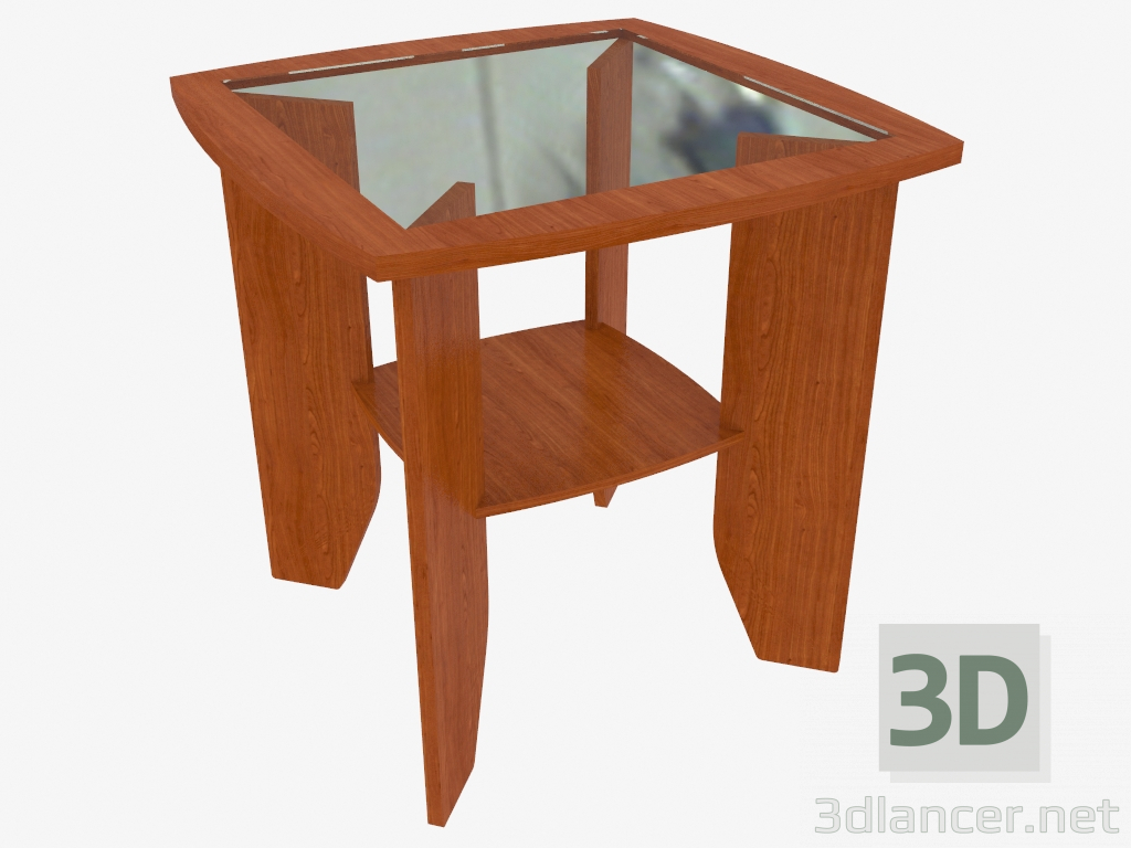 3D Modell Couchtisch mit Glasplatte (70х70х72) - Vorschau