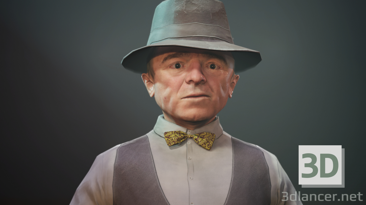 Hombre pequeño señor Anderson - Enano 3D modelo Compro - render