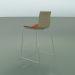 3d model Bar chair 0477 (on a sled, with upholstery in the front, bleached oak) - preview