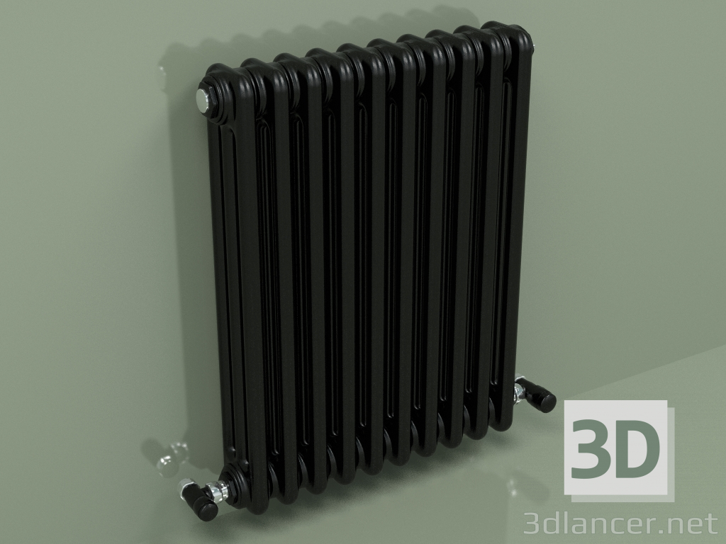 modèle 3D Radiateur TESI 3 (H 600 10EL, Noir - RAL 9005) - preview